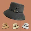 Соломенная шляпа с буквенным принтом, однотонные черные пляжные шляпы, дышащие дизайнерские отверстия, специальные casquette, роскошные, довольно шикарные рыбацкие шляпы для женщин, модные нарядные PJ088 E23