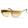 Solglasögon Personlighetsdesigner för män Kvinnor Summer anti-reflekterande sunnier Luxury Sun Glass Lentes de Sol