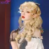 Wigs Xiyue Golden Lolita Roman Curled Wig Elegant Vintage Wig Woman