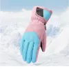 Guantes Guantes de esquí para hombres y mujeres impermeables al algodón de algodón de algodón de algodón snowboard Guantes de motocicleta deportes al aire libre