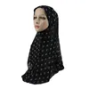 Ethnic Clothing One Piece Amira Muslim Women Print Hijab Head Scarf Wrap Turban Full Cover Islamic Shawls Pull On Ready Made To Wear Cap Hat