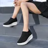 Casual Schoenen 2024 Herfst Winter Vrouwen Ademende Dikke Bodem Vrouw Slip-On Platform Mesh Sok Sneakers Wandelen Zapatillas Mujer