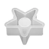 Candle Holders Star Shape Holder Silicone Mold Heart Round Candlestick Casting Mould Concrete Resin Molds Rod Taper