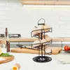 Kitchen Storage Egg Dispenser Stand Spiral Iron Rack 1Pc Wire Countertop Organizer Display Holder Supplies