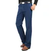 Męskie dżinsy Summer cienki swobodny w średnim wieku luźne długie klasyczne dżinsowe spodnie męskie solidne biznes prosto dla mężczyzn Drop dostawa dh4io