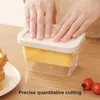 Storage Bottles Butter Dish Keeper With Cutter Slicer Cheese Box Airtight Rectangular Food Container Insert For Home