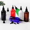 Bottiglie di stoccaggio 12 pezzi 500ml Bottiglia cosmetica di plastica rotonda vuota con tappo a bocca appuntita Contenitori per imballaggio da viaggio per profumo di alta qualità