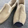 Skor kinesisk stil linnor skor herrar casual man andas andas skor män mode mjuk slip på espadrilles för män loafers körskor