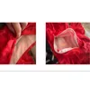 Robes décontractées de base Automne Robe longue à manches longues pour femmes 2023 Mode Moulante Slim Mousseline de mousseline de mousseline de mousseline de soie rouge Parti élégant Robes Drop Del Dhrsx