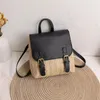 Rugzak trendy stro zakken voor vrouwen mini retro weven handtas dames niche designer tas high-end kleine rattan geweven