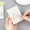 50Sheets Transparent Sticky Note Auto-Adhesive Memo Pad Students Bureau de l'école fournit la papeterie quotidienne pour le faire