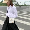 Torby na ramię marchewkowe płótno kobiety 2024 Casual Messenger Bag Style Ulzzang Small Square Literary Simple