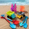 Sand Play Water Fun Summer Beach Sand Play Toys pour enfants SandBox Set Kit Jouets d'eau Seau Seau Pit Outil Jouets de plein air pour enfants Garçon Fille Cadeaux 240402