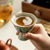 ティーカップマスターハンドペイントセラミックオープニングランドスケープ陶器カップセットセレモニーコーヒーマグティーカップゼン用ティーウェアボウル