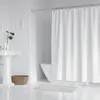 Cortinas de ducha con ojales, cortina con agujeros, protección de privacidad, hogar, baño, El blanco, PEVA, impermeable, grueso, sólido, antisalpicaduras, colgante