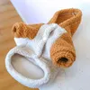 Vêtements pour chiens Sweats à capuche chauds pour animaux de compagnie brossés à capuche fournitures accessoires mignons