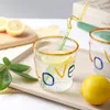 Wine Glasses Creative Letter Coffee Mug Heat Resistant LOVE Glass Water Cups Milk Juice Handrip Drinking Cocktail Cup Mugs Hom