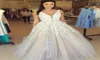 Gorgeous Sleeveless VNeck Lace Appliques ALine Wedding Dress Tulle Online Beading Sash Light Champagne Vestido De Noiva2852057