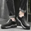 Casual Shoes Genuine Leather Men Loafers Soft Cow Male Footwear Business Formal