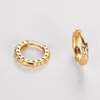 Серьги-кольца из стерлингового серебра 925 пробы, простые мини-толстые женские серьги-кольца золотого цвета, унисекс, ювелирные изделия в виде пирсинга, пряжки для ушей