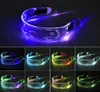 Lunettes lumineuses LED Lunettes LED EL Wire Neon Light Up Visière Lunettes Bar Party EyeWare pour Halloween Fêtes de Noël8545389