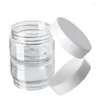 Bouteilles de stockage, couvercles alimentaires, conteneur domestique en plastique avec 30/50/60/80/100/150ml, pots de voyage pour le visage, fournitures de crème, 20 pièces vides blanches