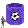 Wrist Support Basketball Wristbands Kids Colorful Thick Sweat Band Sports For Running Cycling Yoga Stretchy