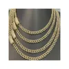 9mm Miami Cuban Link Chain Vvs Moissanite Diamond Stubbed 925 Sterling Silver Gold Plated 18-24 Hip Hop Jewellery