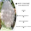 Wigs 7JHH WIGS Big Wavy White Wig for Women Daily Cosplay Natural Synthetic Platinum Wigs with Fluffy Wigs Heat Resistant Lolita Wig