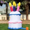 Modelli di torta gonfiabile per eventi da 10 piedi da 10 piedi personalizzati Modelli alimentari di simulazione per i giocattoli per la decorazione all'aperto