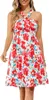 2024 New Summer Fashion Printing Dresses Sleeveless Sexy Short Beach Dresses For Women