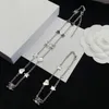 Hanger Kettingen Mode-sieraden Roestvrij Legering Armbanden Set Bangles Pulseiras Goud Zilver Staal Voor Vrouwen Cadeau Met