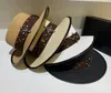 2024 New Flat Top Sunshade Hat Designer Luxury Summer Fisherman Hat Men's and Women's Leisure Fashion Hat