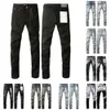 2024 Purple Brand Herr Mens Designer Jean Womens Jeans Len Low Rise Byxor Staka Design Retro Streetwear Sweatpants Denim Cargo Hip Black Pants KG665