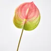 装飾的な花4 PCSシミュレーションAnthurium andraeanum偽のクリスマスツリー射出成形花嫁