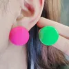 40 Paar Sommer Strand Candy Farbe Runde Ohrstecker Ohrringe Geometrische Kleine Frische Weibliche Farbige Kreise Schmuck Zubehör Großhandel Fabrik 2,5 cm #011