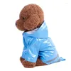 Dog Apparel Chubasquero Impermeable Para Mascotas Chaquetas De PU Cachorros Y Gatos Ropa Verano Exteriores S-XL Venta Al Po