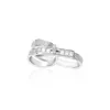 Cluster Ringe Zoca 925 Sterling Silber Zwei-Finger für Frauen Einfache Temperament Trendy Mode Wunderschöne Hochzeit Party Schmuck Großhandel