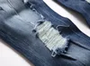 I produttori di jeans da uomo direttamente per i pantaloni europei e americani con foro piccolo per il piede lavano elastici