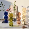 Vaso a bolle di vetro nordico INS Disposizione dei fiori Vasi di fiori sferici moderni creativi Decorazione della casa Vasi regalo di compleanno 240329