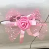 Fiori decorativi Accessori per la decorazione dell'auto nuziale Maniglie per porte e specchietto retrovisore Decoro floreale Goccia