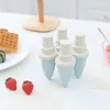 Backformen Sommerhaus DIY Eisform Eis am Stiel Box Herstellung Mini Kegel Gitter Bar Werkzeug Rosa
