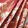 Skirts Ancient Style Skirt Elegant Vintage Chinese Ming Women Maxi With Floral Print High Waist Seft Tie Pleated For Hanfu