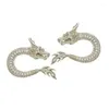 Stud Earrings Exquisite Chinese Dragon Ear Studs Unique Rings Adornment Fashionable And Personalized Jewelry Charm