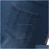 Kvinnors jeans streetwear långa byxor denim för kvinnor broderi destoryed flare knapp midja i botten droppe leverans klädkläder dhkxy