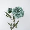 Decorative Flowers 1 Flower Bud Dried Peony Branches Simulated Home Decoration Goldfinch Artificial YC182