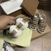 First Walkers Luxury baby shoes Checkered canvas kids Sneakers Size 26-35 Including boxes designer Buckle Strap girls boys shoes Jan20 L240402