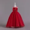 Jolies robes d'anniversaire/de fête pour fille jaune bleu rose rouge blanc bijou robes de concours de beauté robes de fille de fleur jupes de tous les jours vêtements pour enfants SZ 2-10 D402157