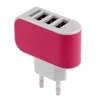 Chargeur mural Adaptateur de voyage pour Iphone 6S Plus Colorful Home Plug LED Chargeur USB pour Samsung S6 3 ports USB chargeur Freeshipping 11 LL