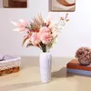 Dekorativa blommor Thanksgiving Bouquet Fake Dandelion Artificial Decoration Ramo Flores Artificiales